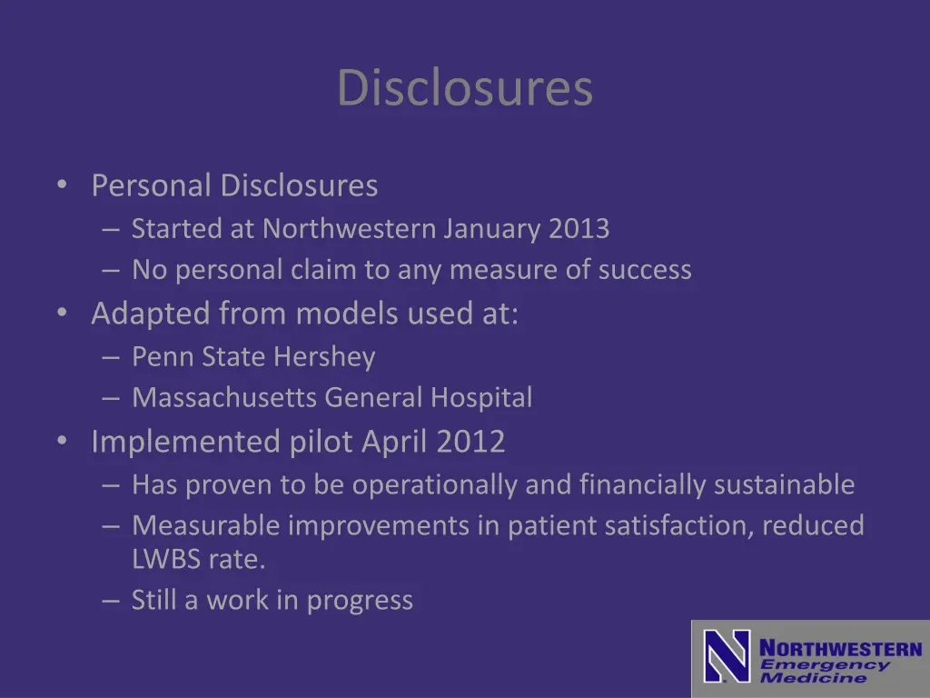 disclosures