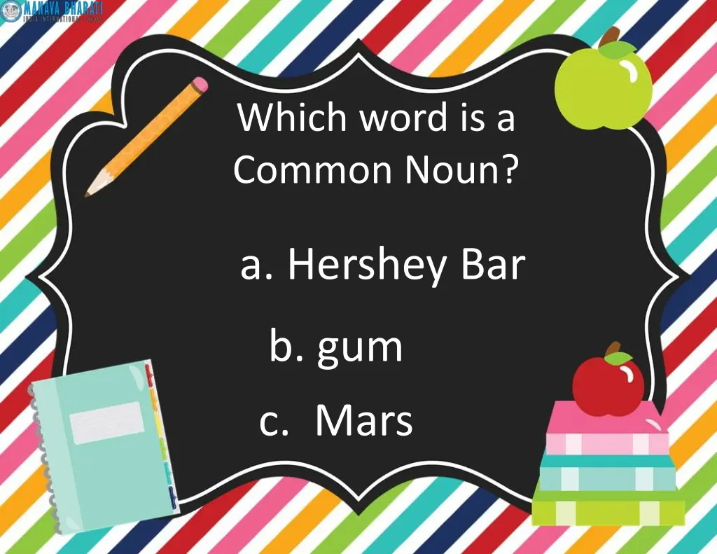 which word is a common noun 1