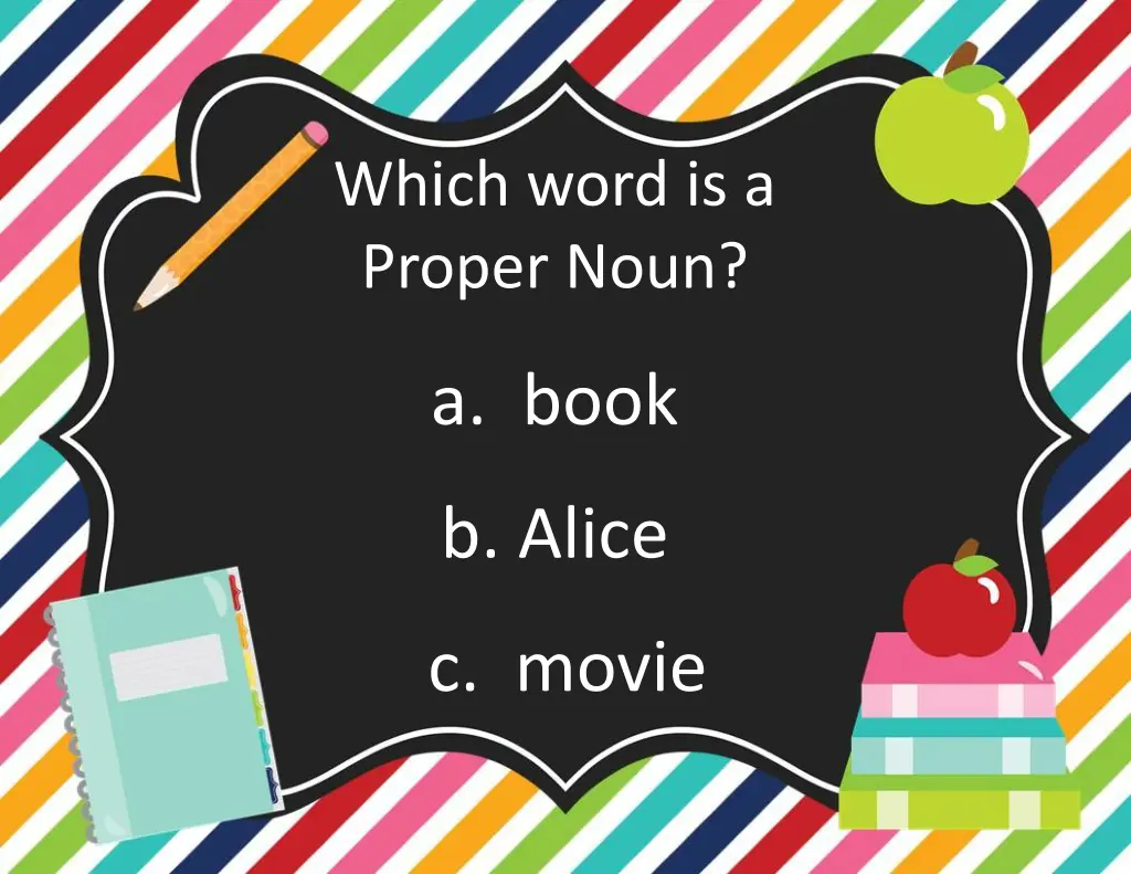 which word is a proper noun 1