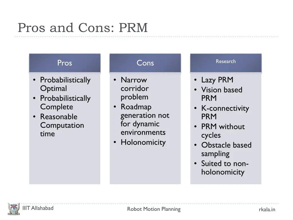 pros and cons prm