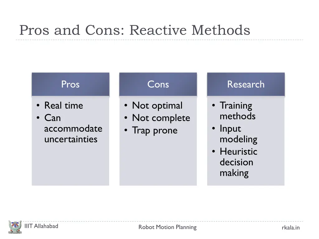 pros and cons reactive methods