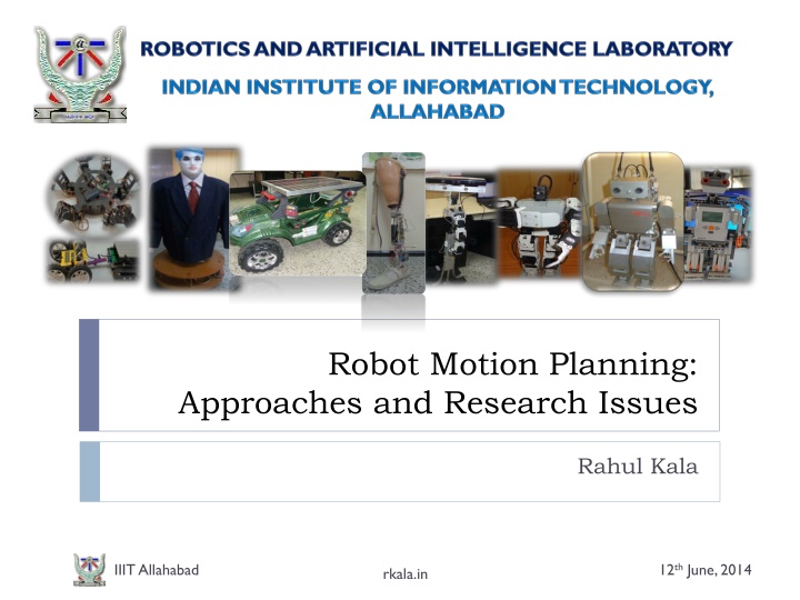 robot motion planning approaches and research