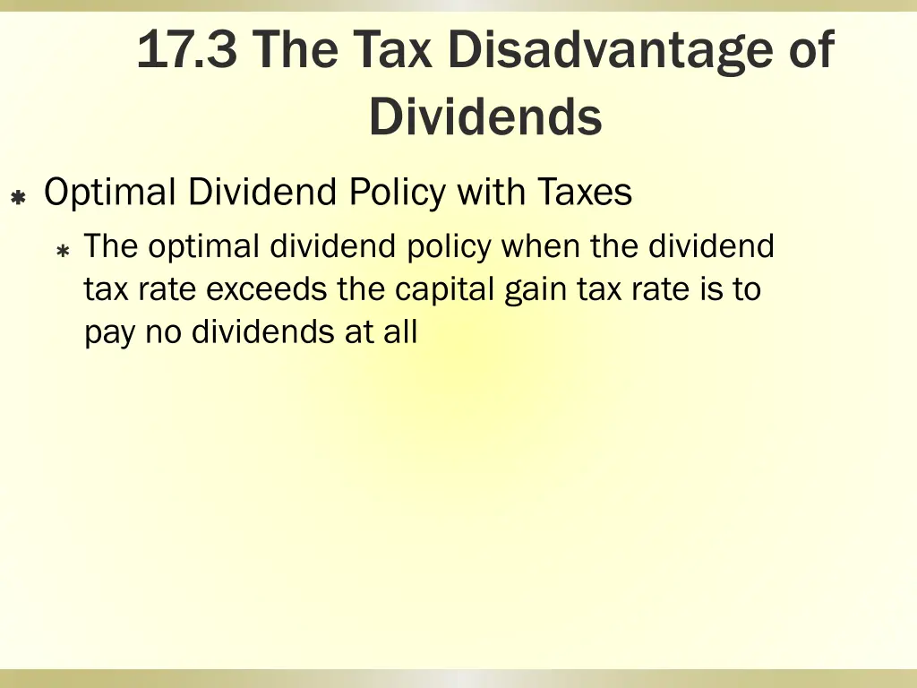 17 3 the tax disadvantage of dividends 2