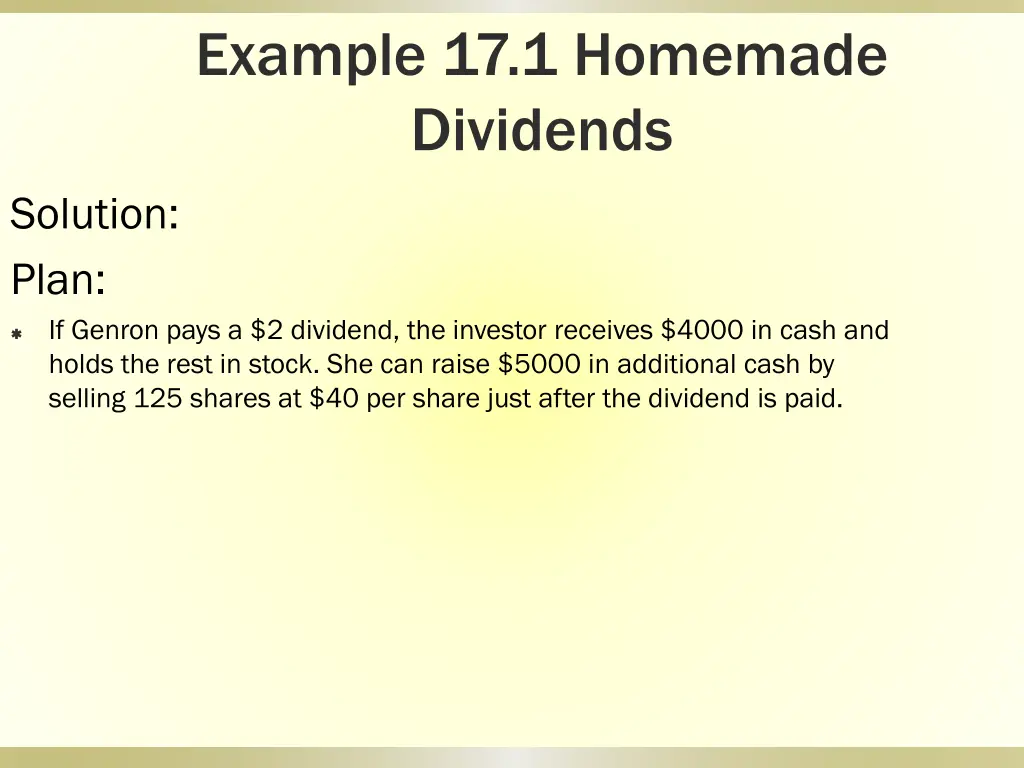 example 17 1 homemade dividends 1