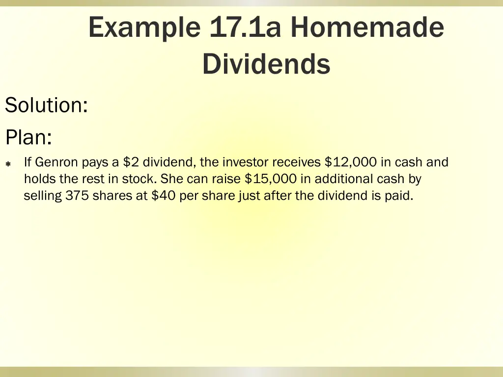 example 17 1a homemade dividends 1