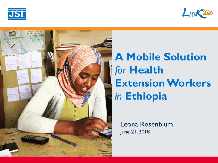 a mobile solution for health extension workers