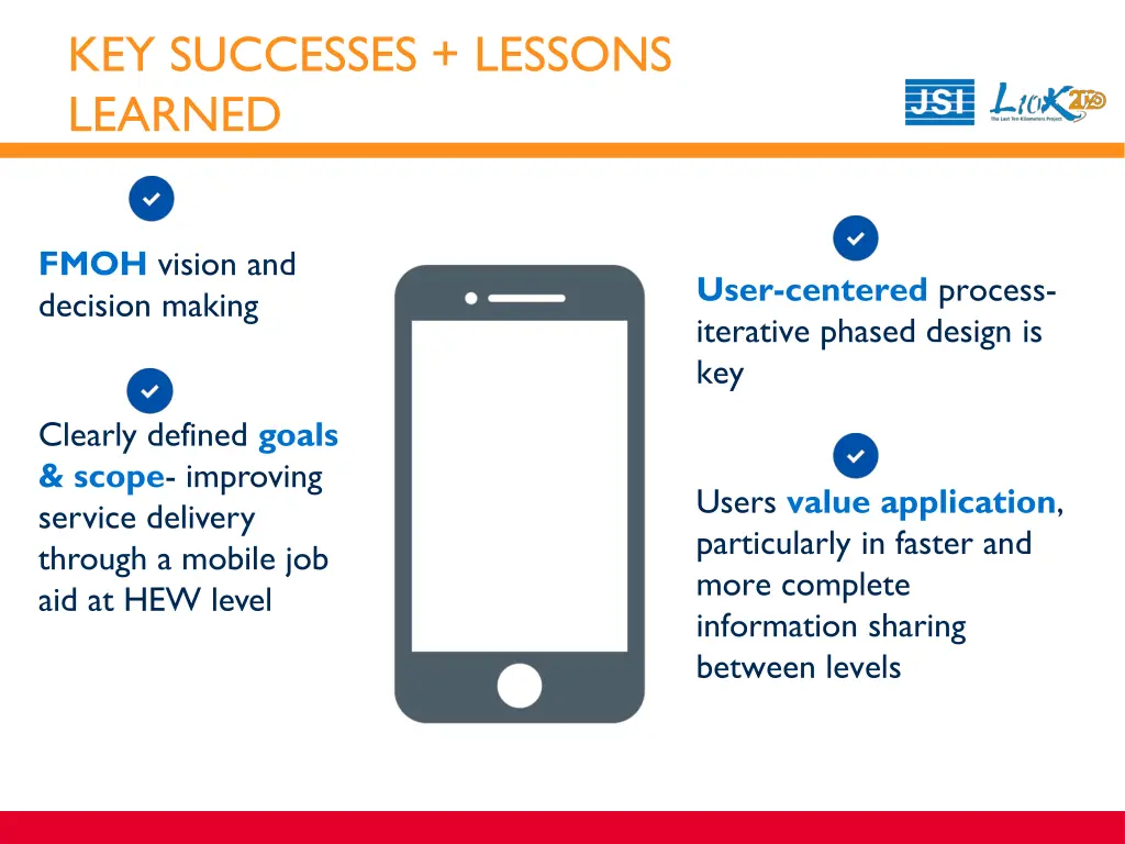 key successes lessons learned