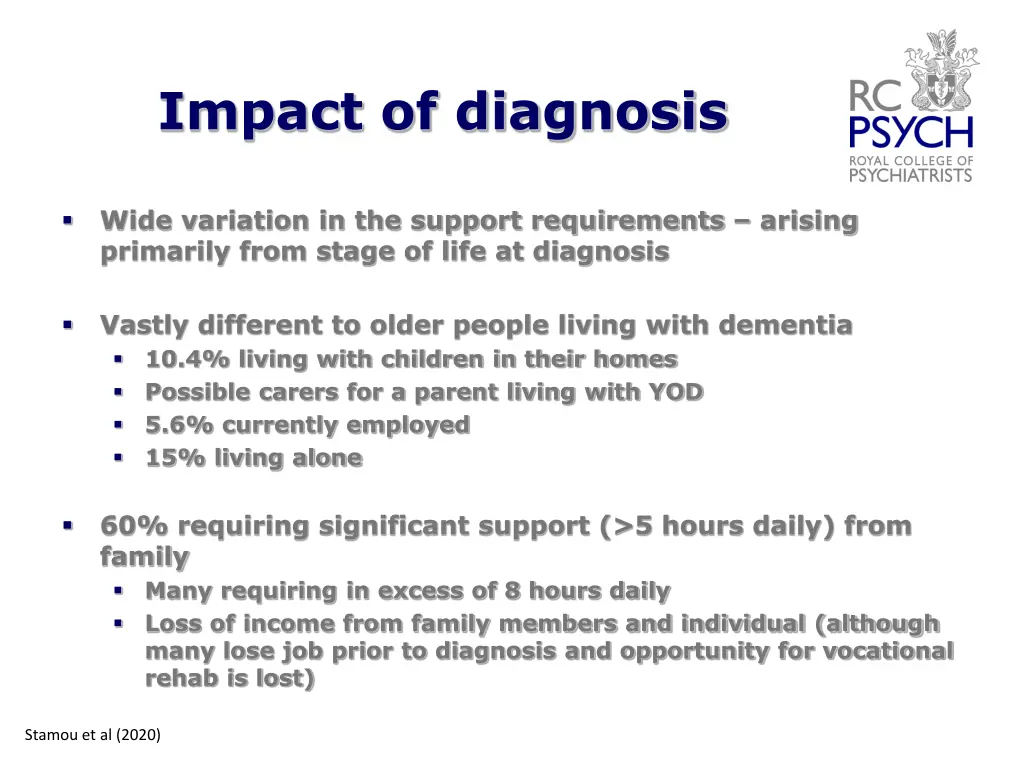 impact of diagnosis