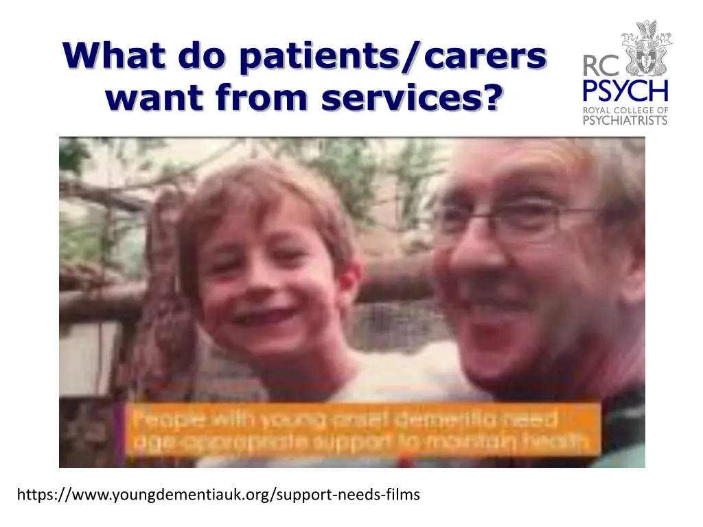 what do patients carers want from services