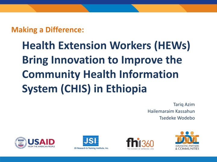 making a difference health extension workers hews