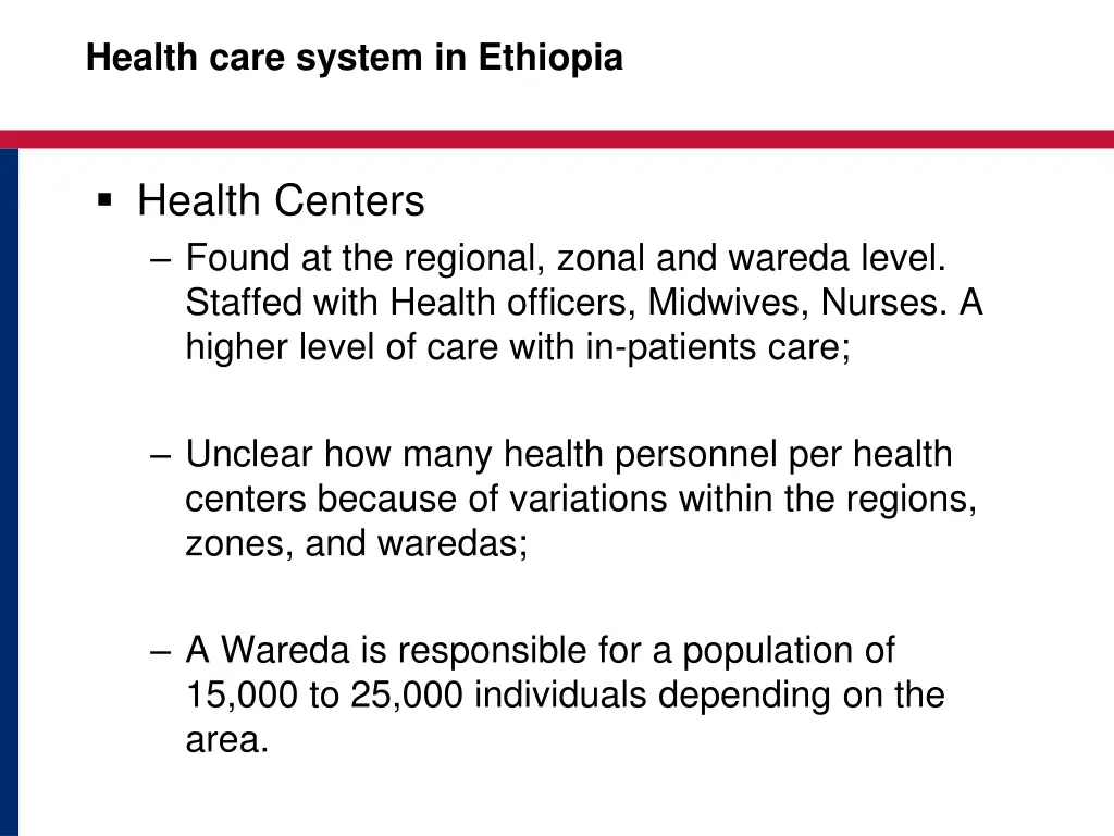 health care system in ethiopia