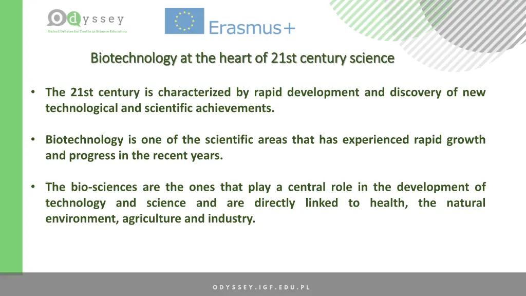 biotechnology at the heart of 21st century