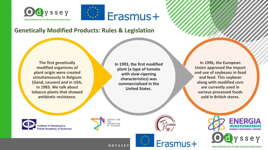 genetically modified products rules legislation