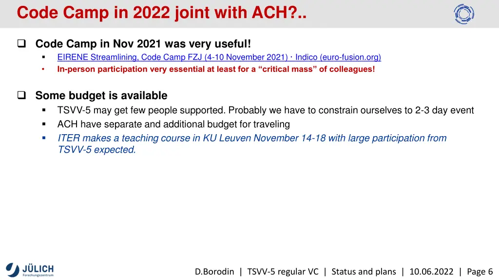 code camp in 2022 joint with ach