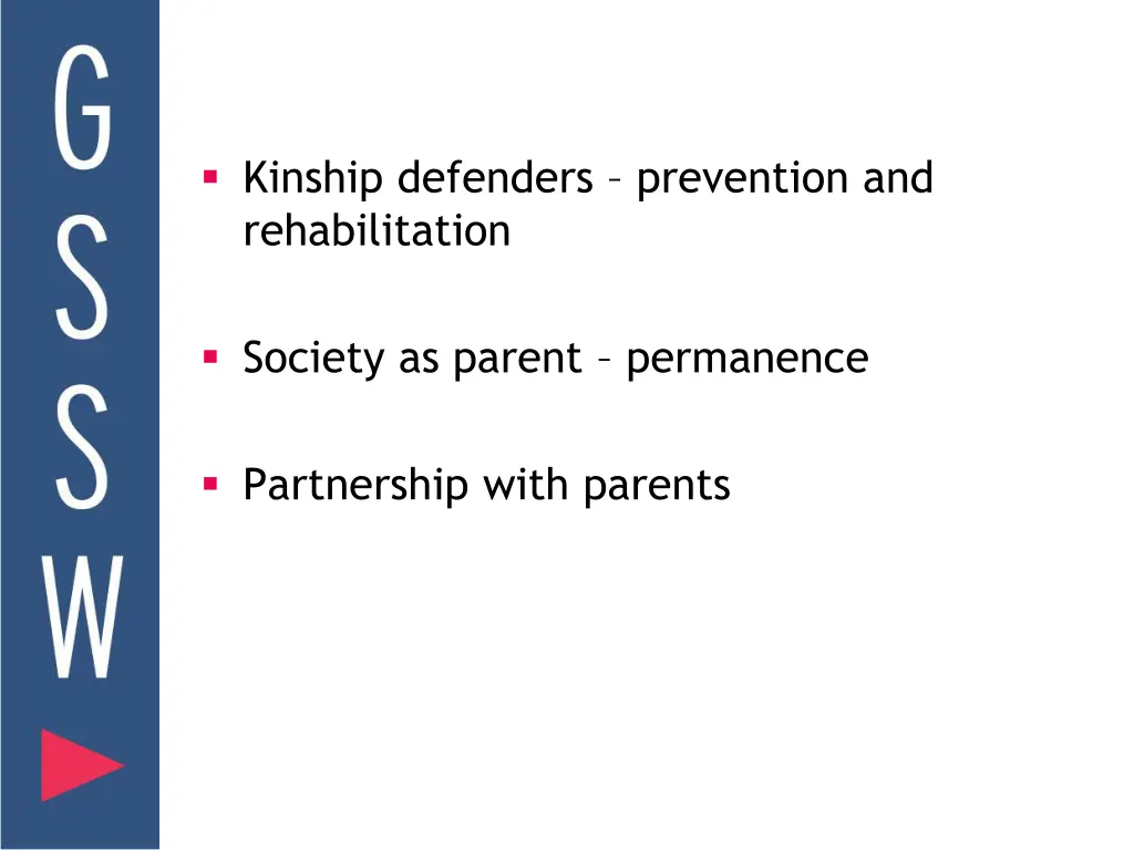 kinship defenders prevention and rehabilitation