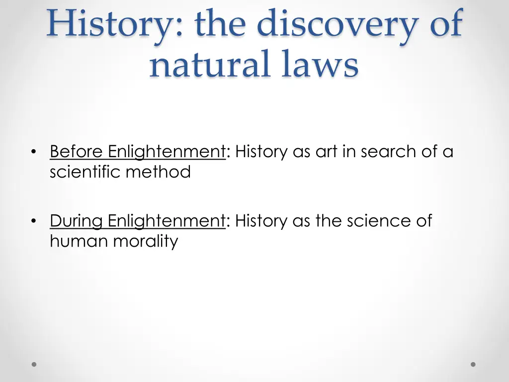 history the discovery of natural laws