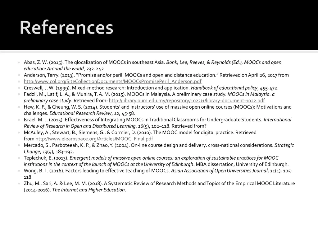 abas z w 2015 the glocalization of moocs