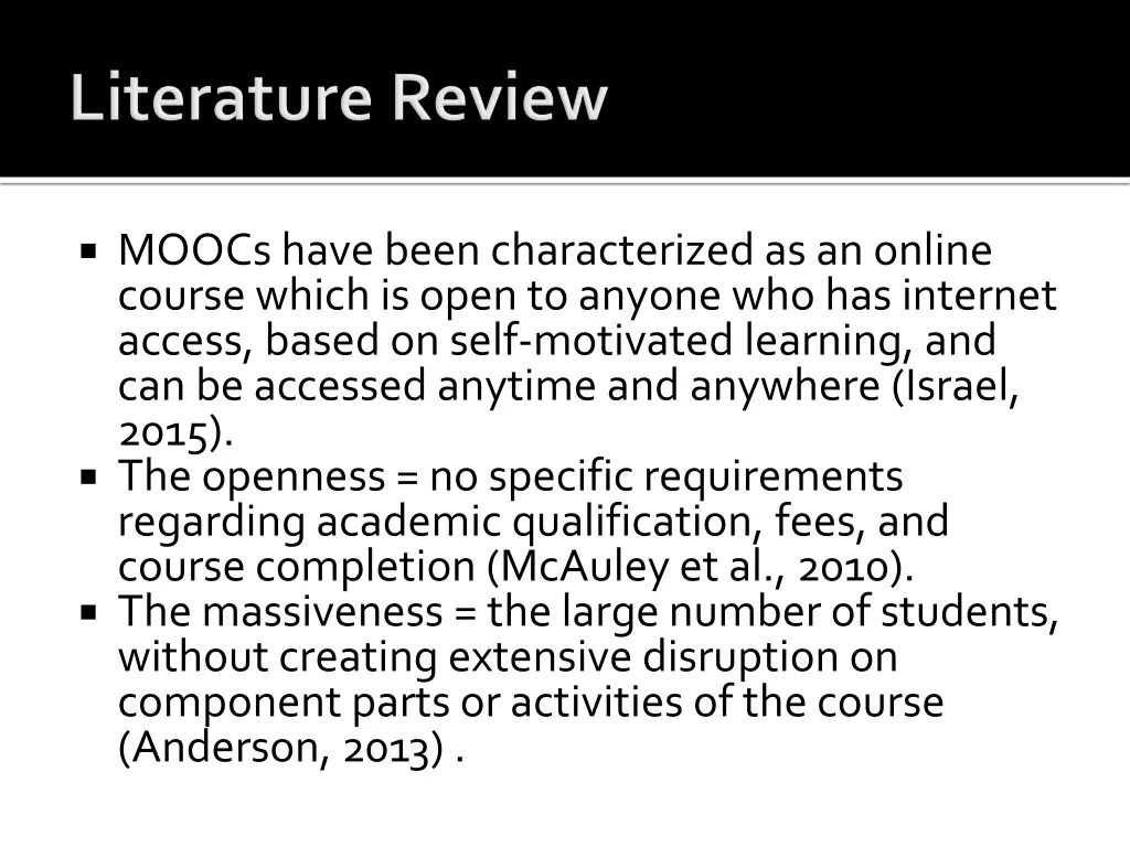 moocs have been characterized as an online course