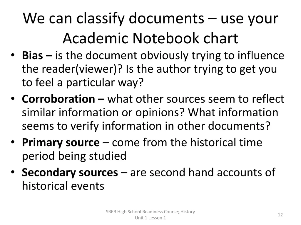 we can classify documents use your academic