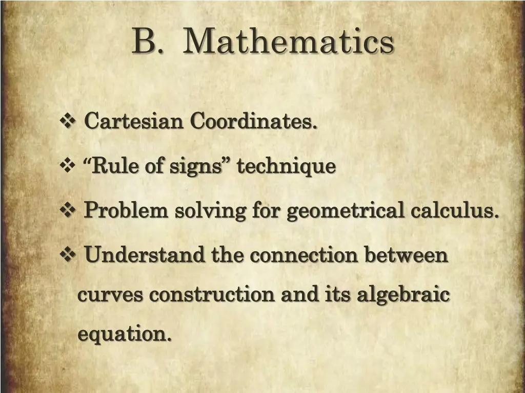 b mathematics