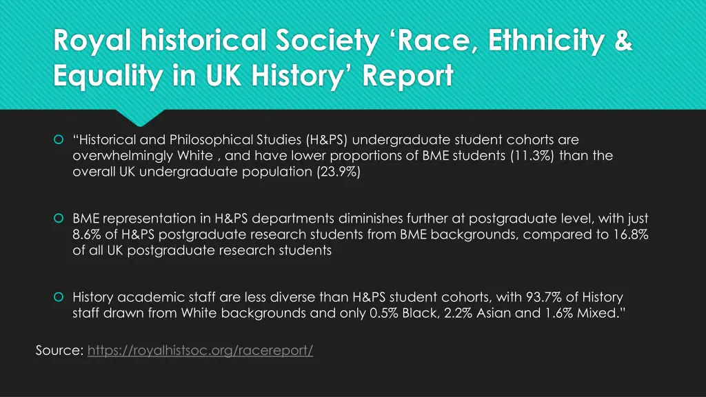 royal historical society race ethnicity equality