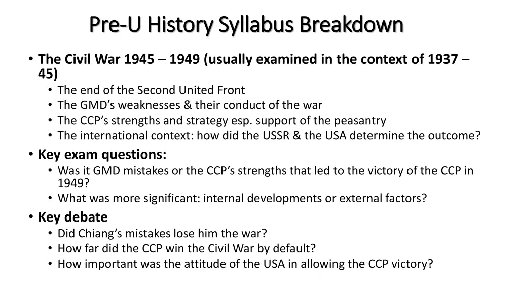 pre pre u history syllabus breakdown u history 2