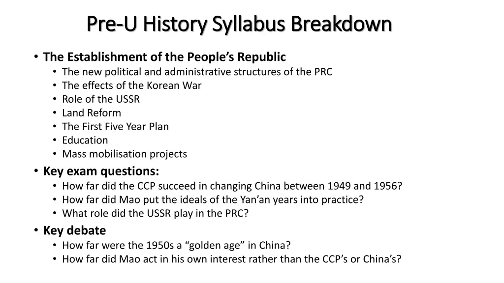 pre pre u history syllabus breakdown u history 3