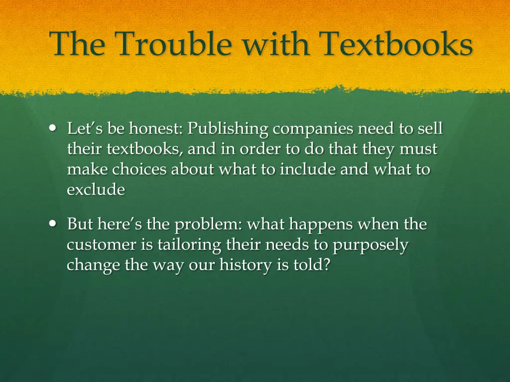 the trouble with textbooks 1