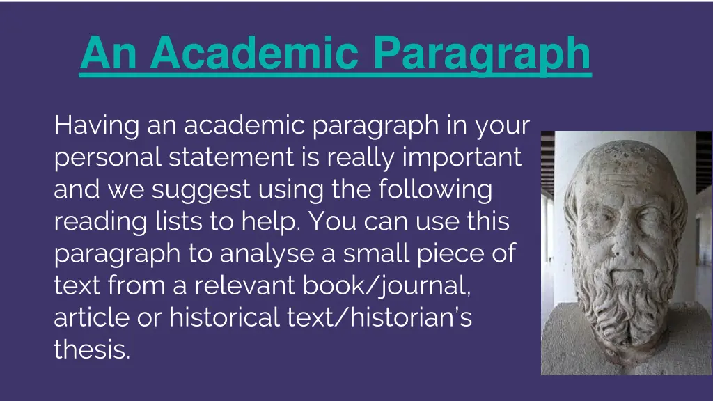 an academic paragraph