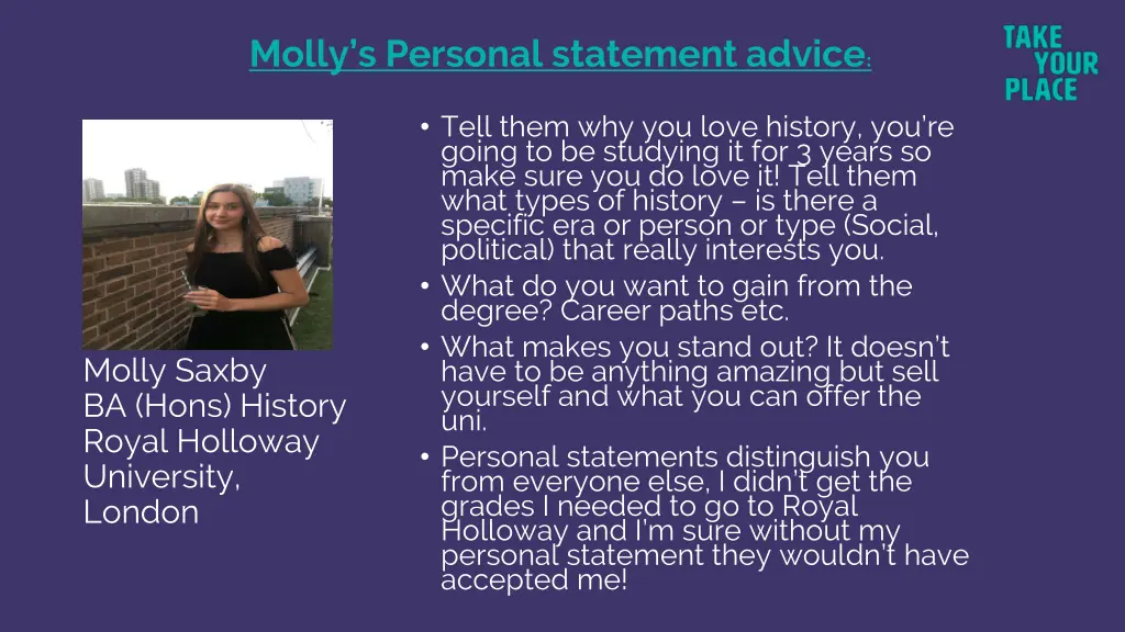 molly s personal statement advice