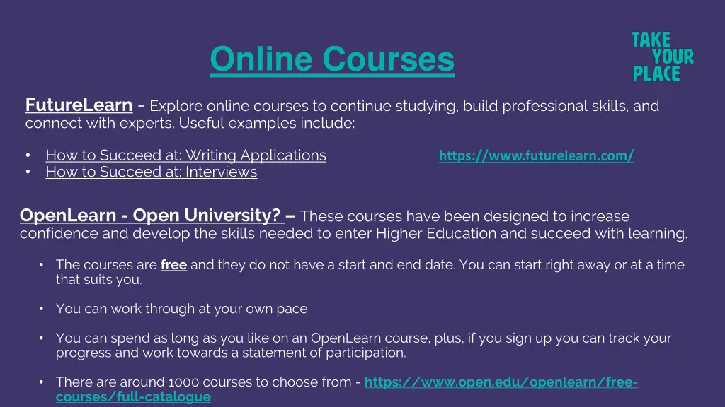 online courses