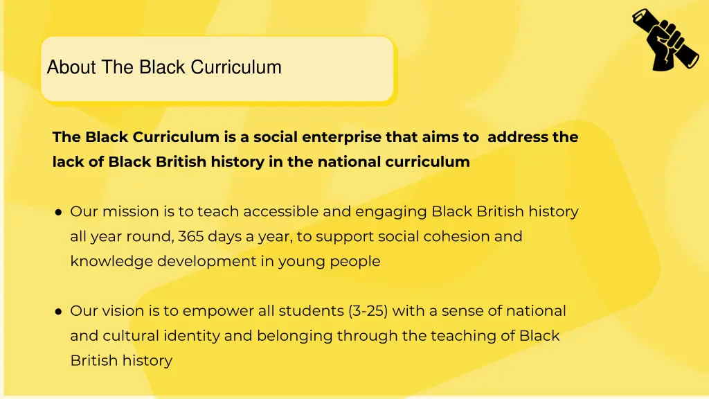 about the black curriculum