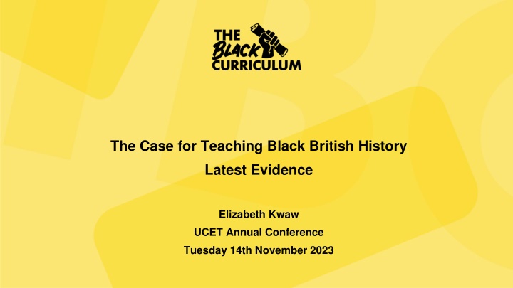 the case for teaching black british history