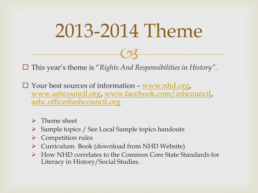 2013 2014 theme