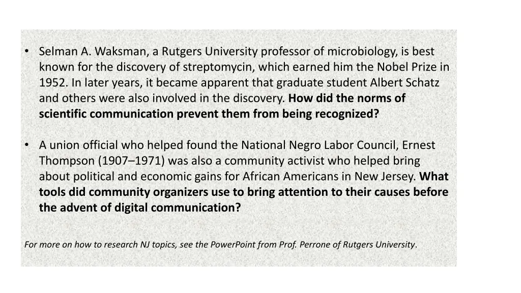 selman a waksman a rutgers university professor