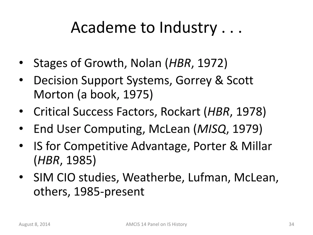 academe to industry 1