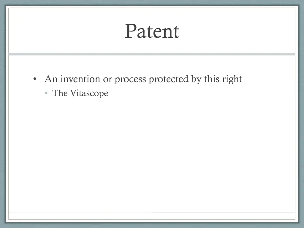 patent