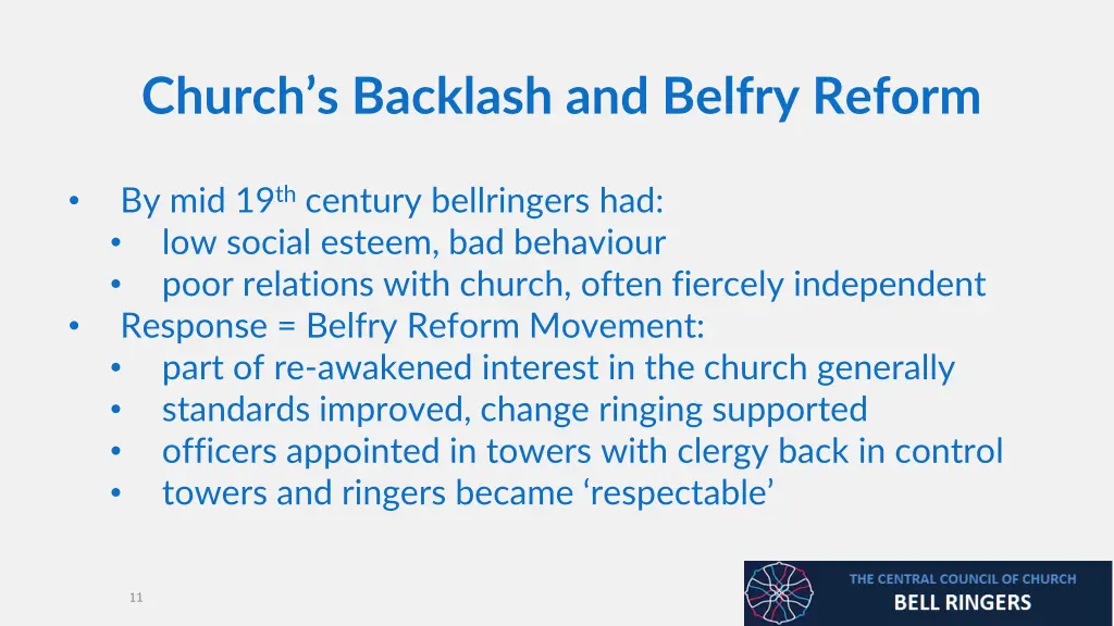 church s backlash and belfry reform