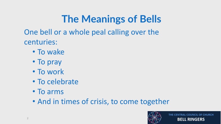 the meanings of bells one bell or a whole peal