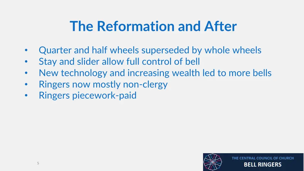 the reformation and after