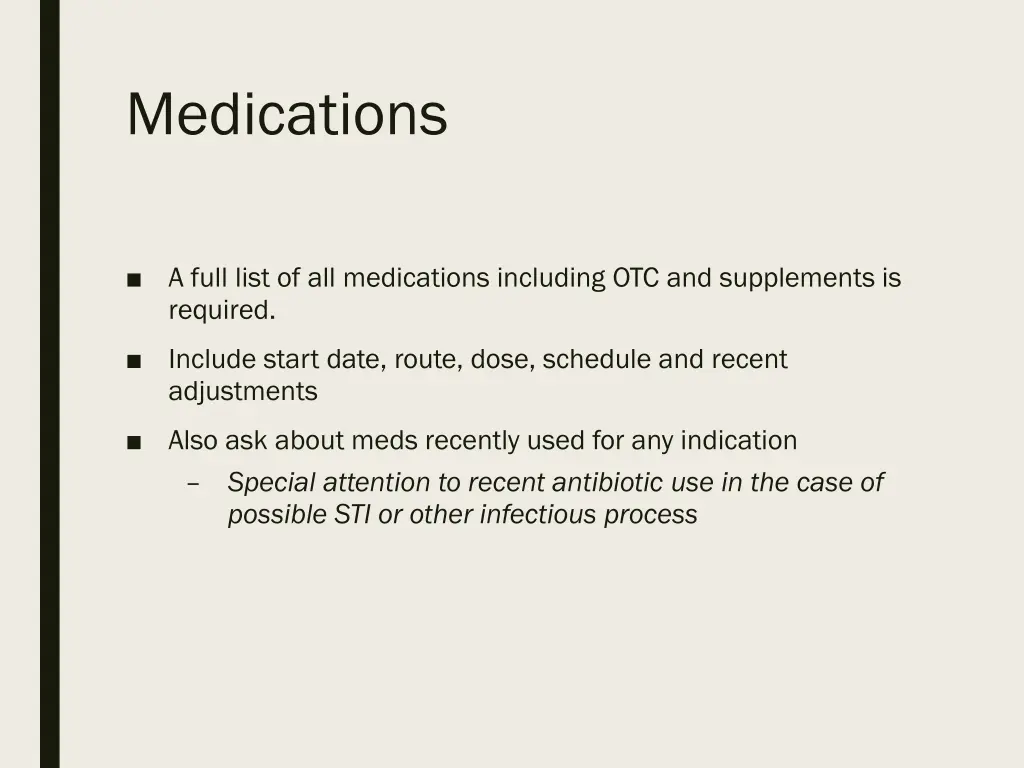 medications