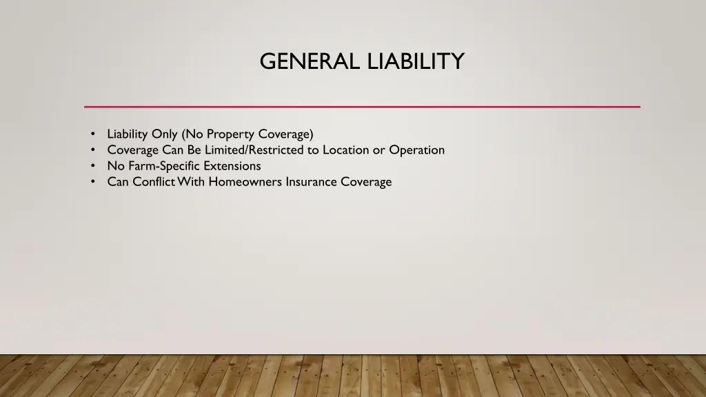 general liability