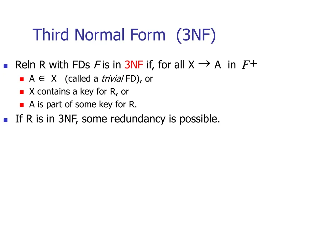 third normal form 3nf