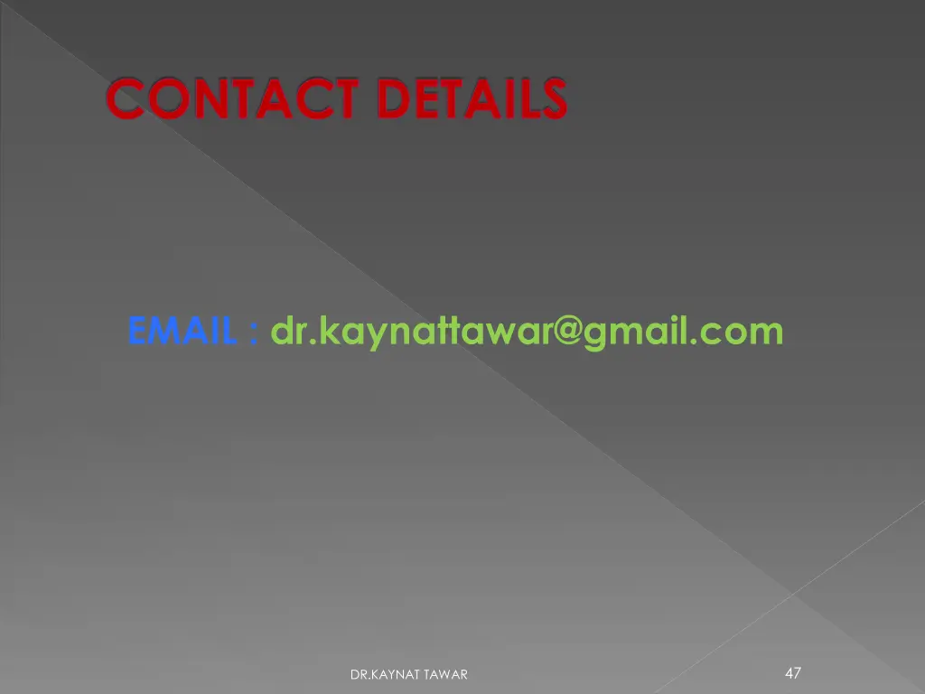 contact details