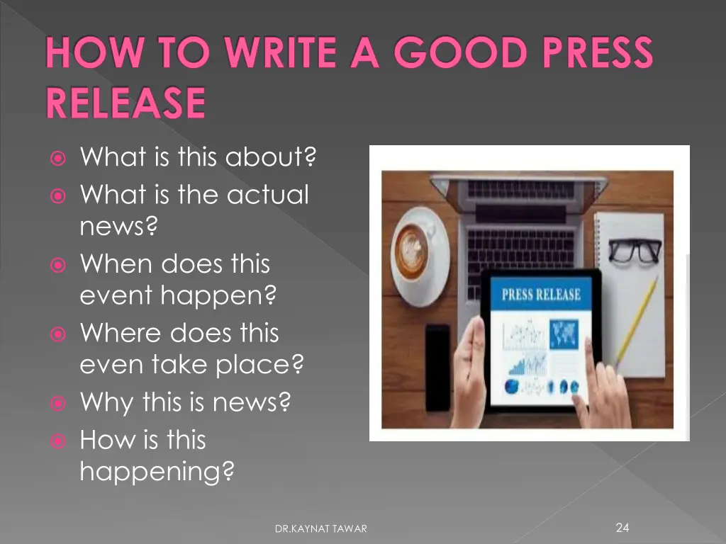 how to write a good press release