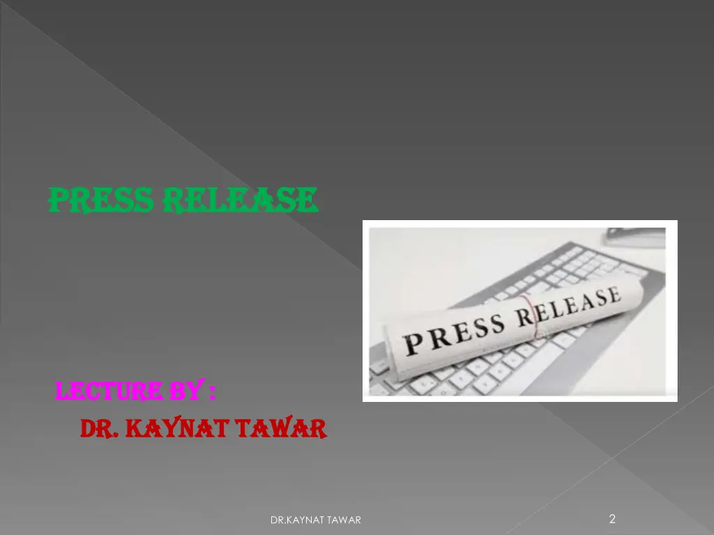 press release press release