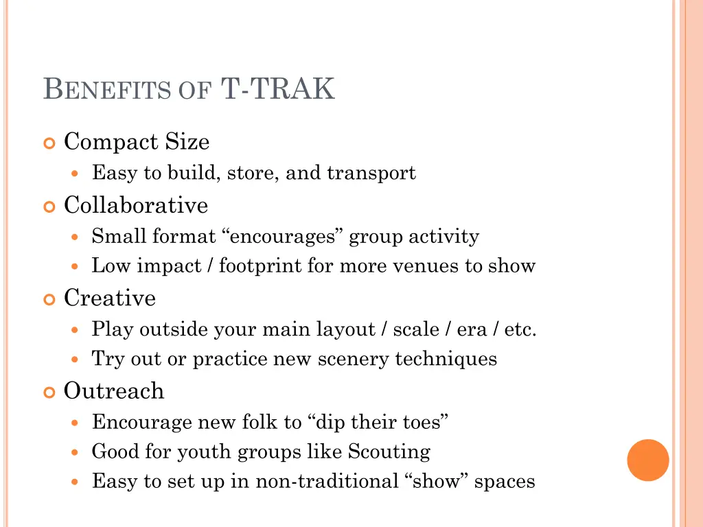 b enefits of t trak