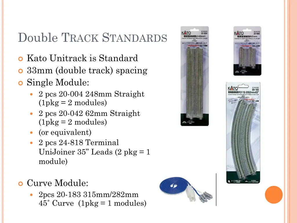 double t rack s tandards