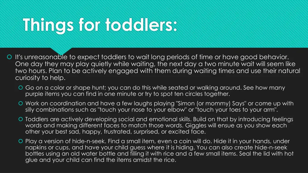 things for toddlers