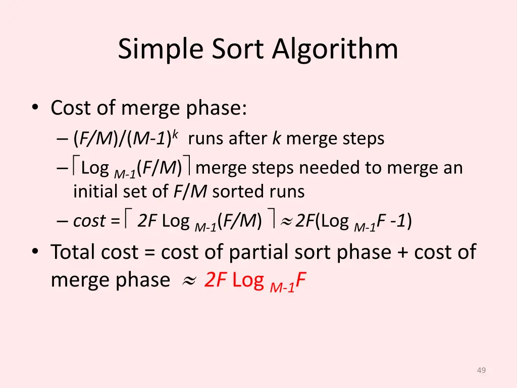 simple sort algorithm 1